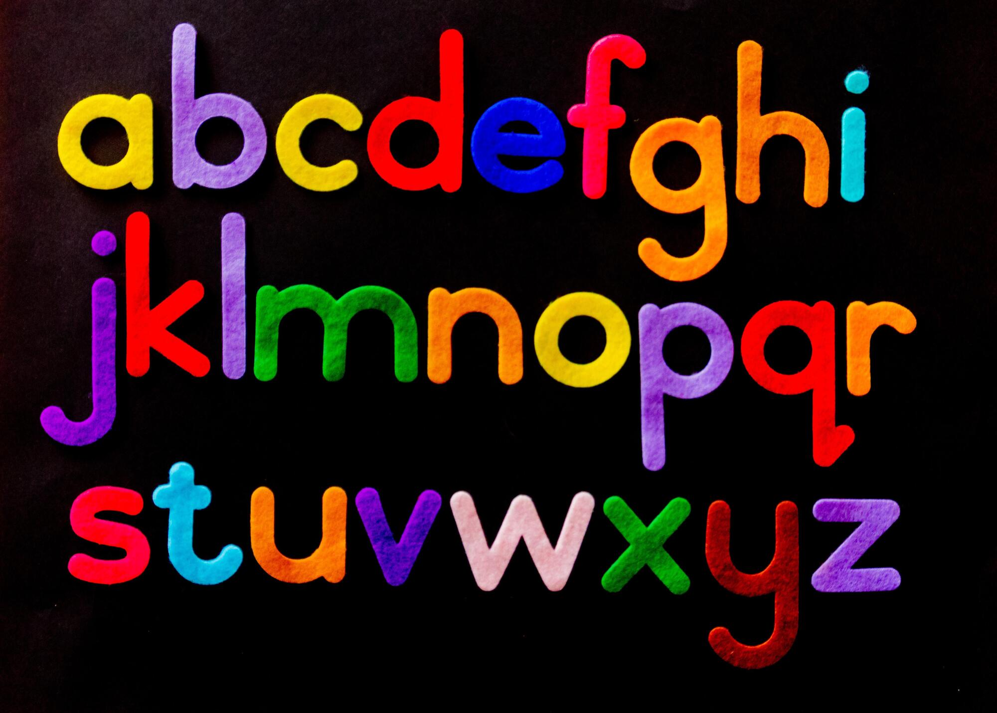 Buchstaben des Alphabets